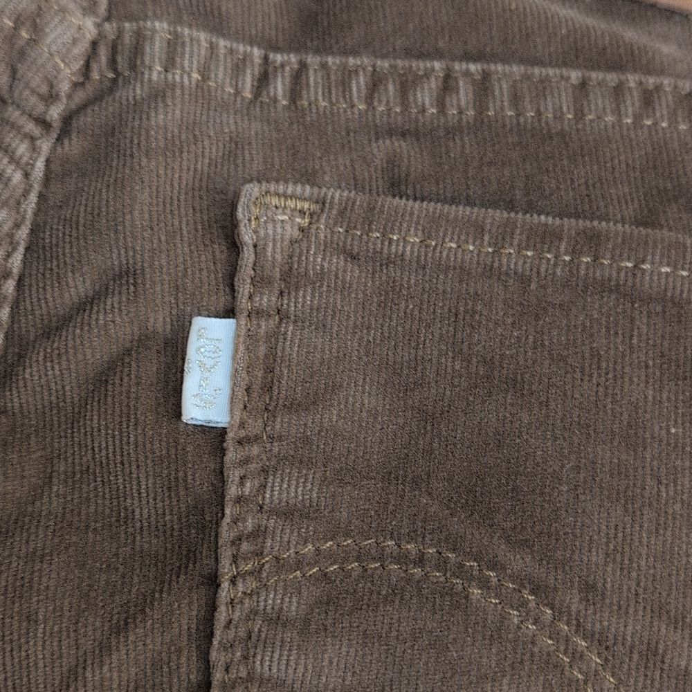 Levis 710 Corduroy Super Skinny Brown Pants - Size 27 - Picture 7 of 11